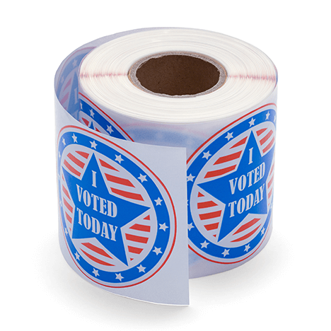 I Voted Today Circular Labels